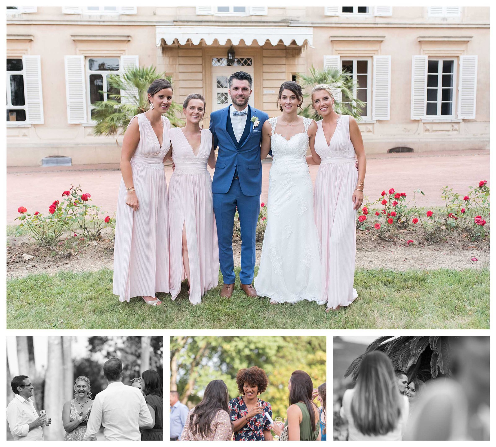 Cocktail de mariage chateau des ravatys