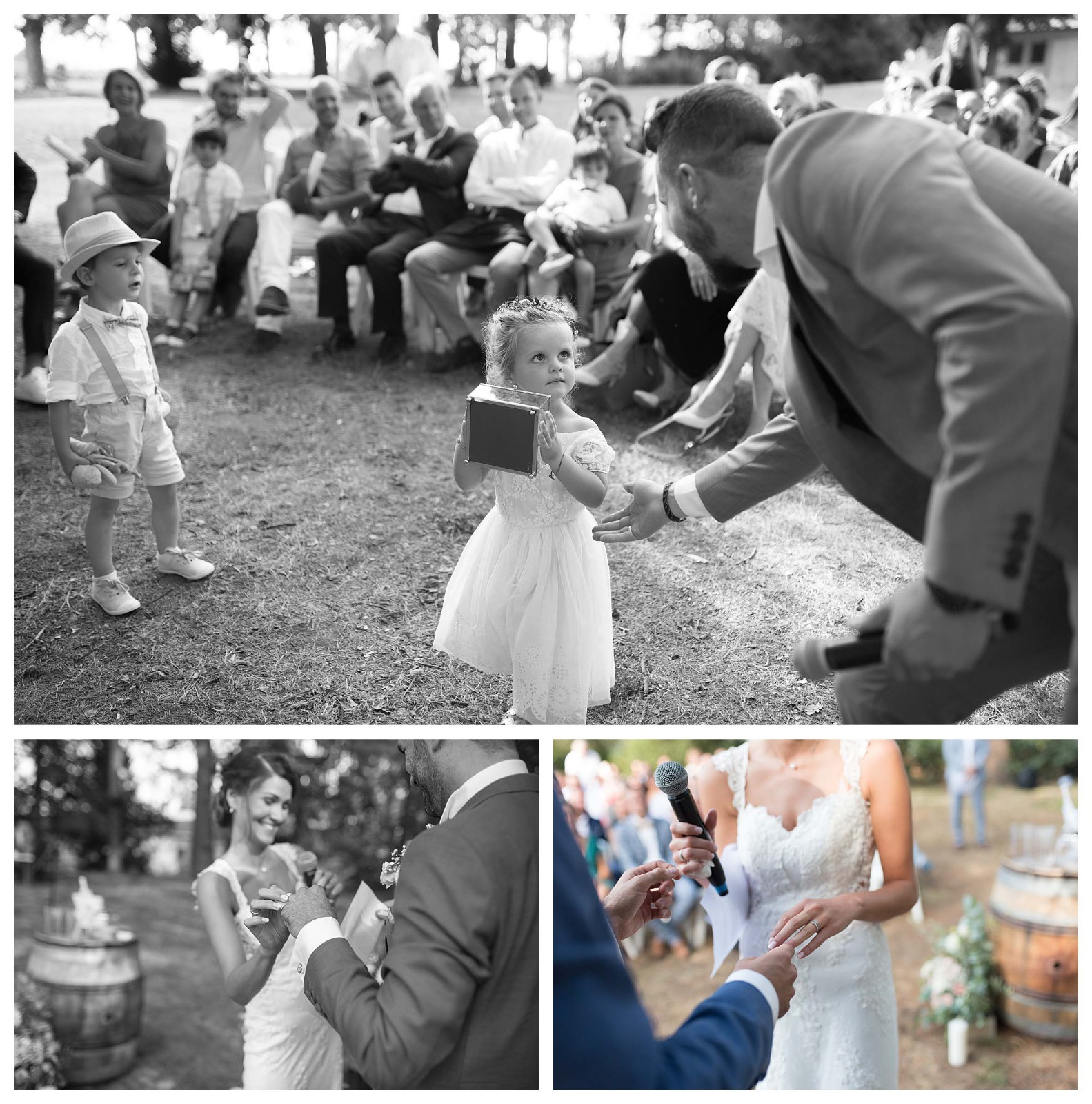 Echange des alliances au chateau des ravatys