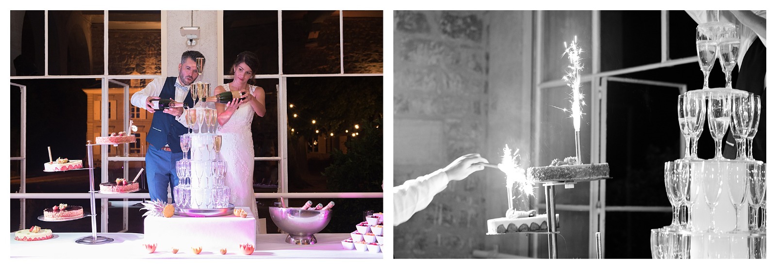 Fontaine champagne mariage