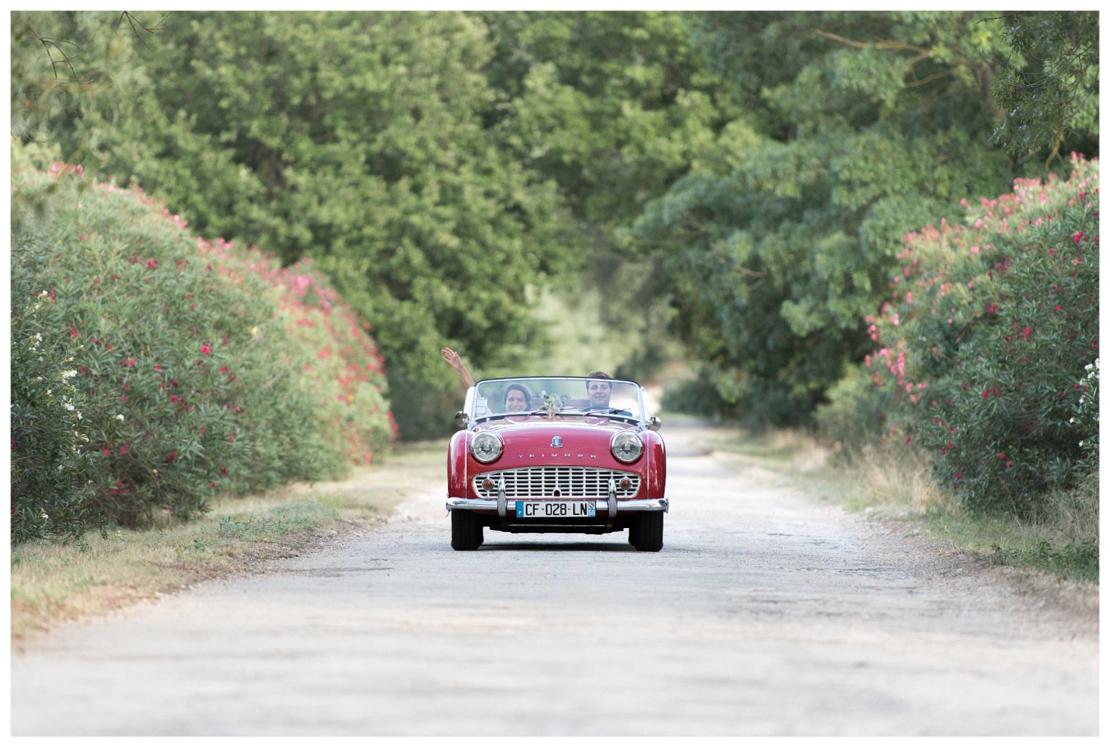 La voiture des maries