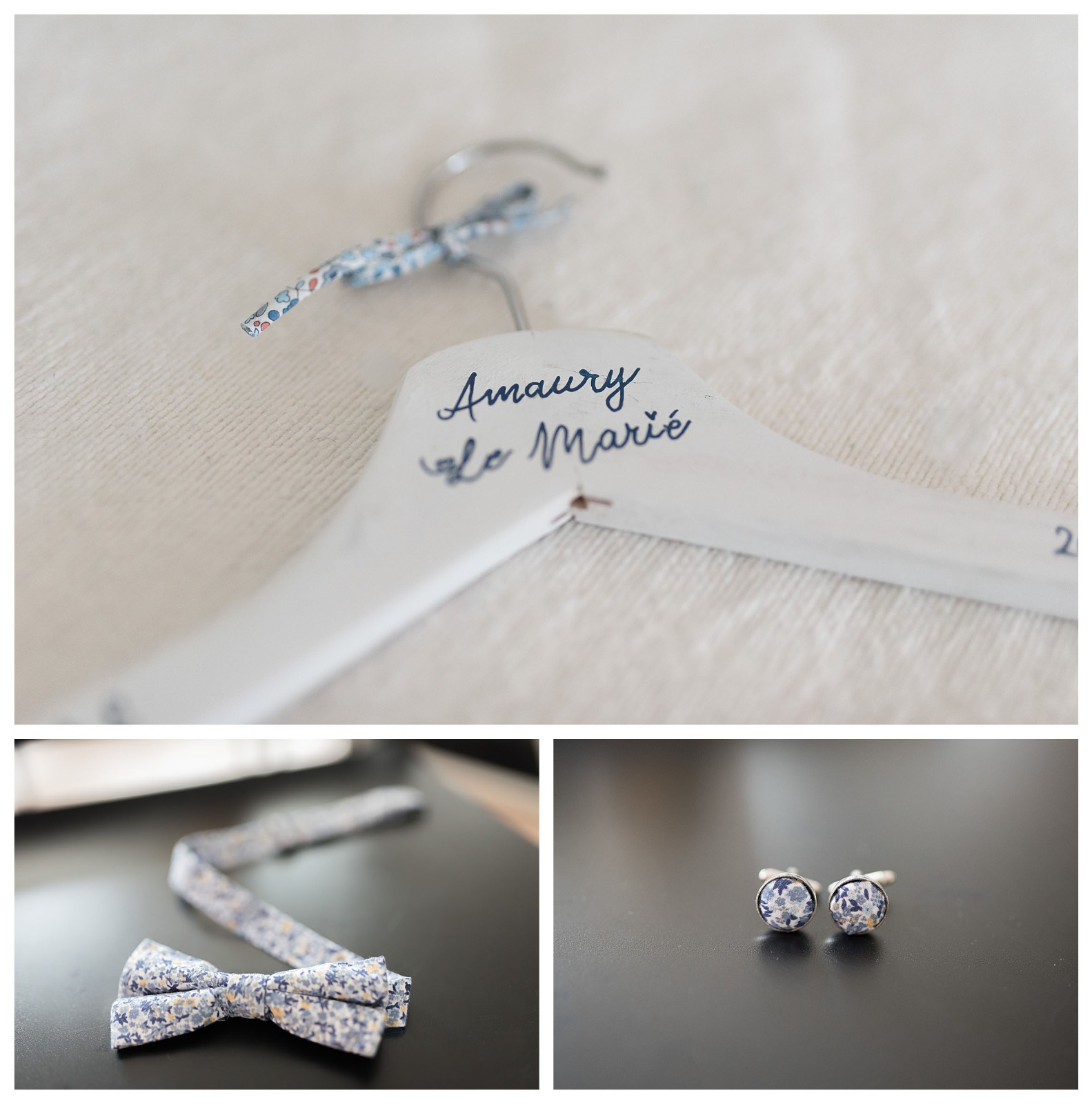 Noeud papillon mariage beaujolais