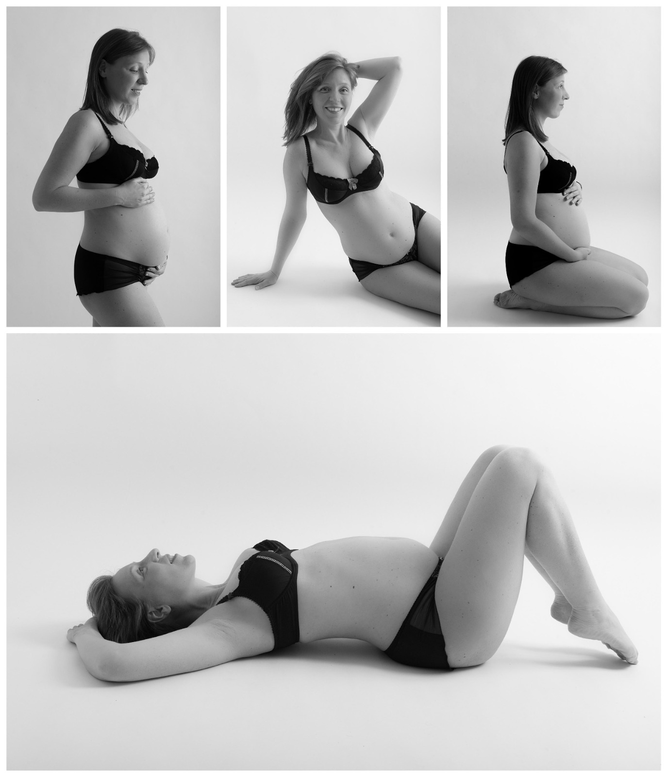 Photo grossesse en studio lyon