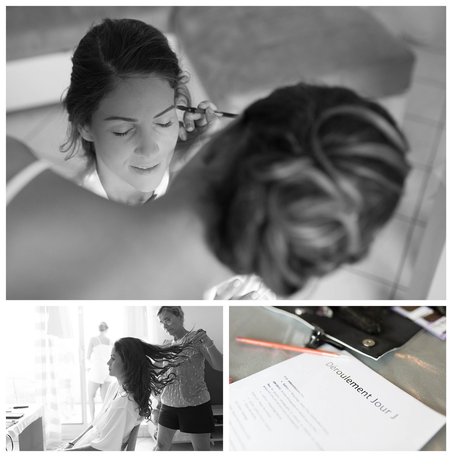 Preparatifs de la mariee